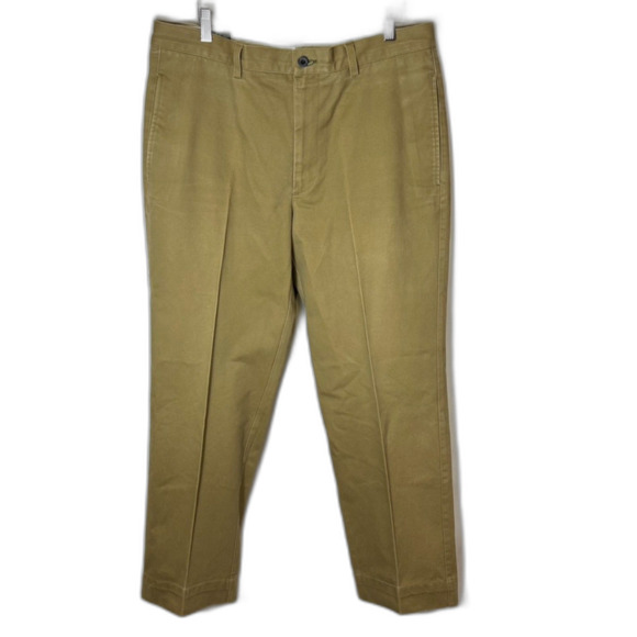 Orvis Deep Tan Ultimate Khaki Plain Front Pants Size 35 X 30 - Picture 4 of 12